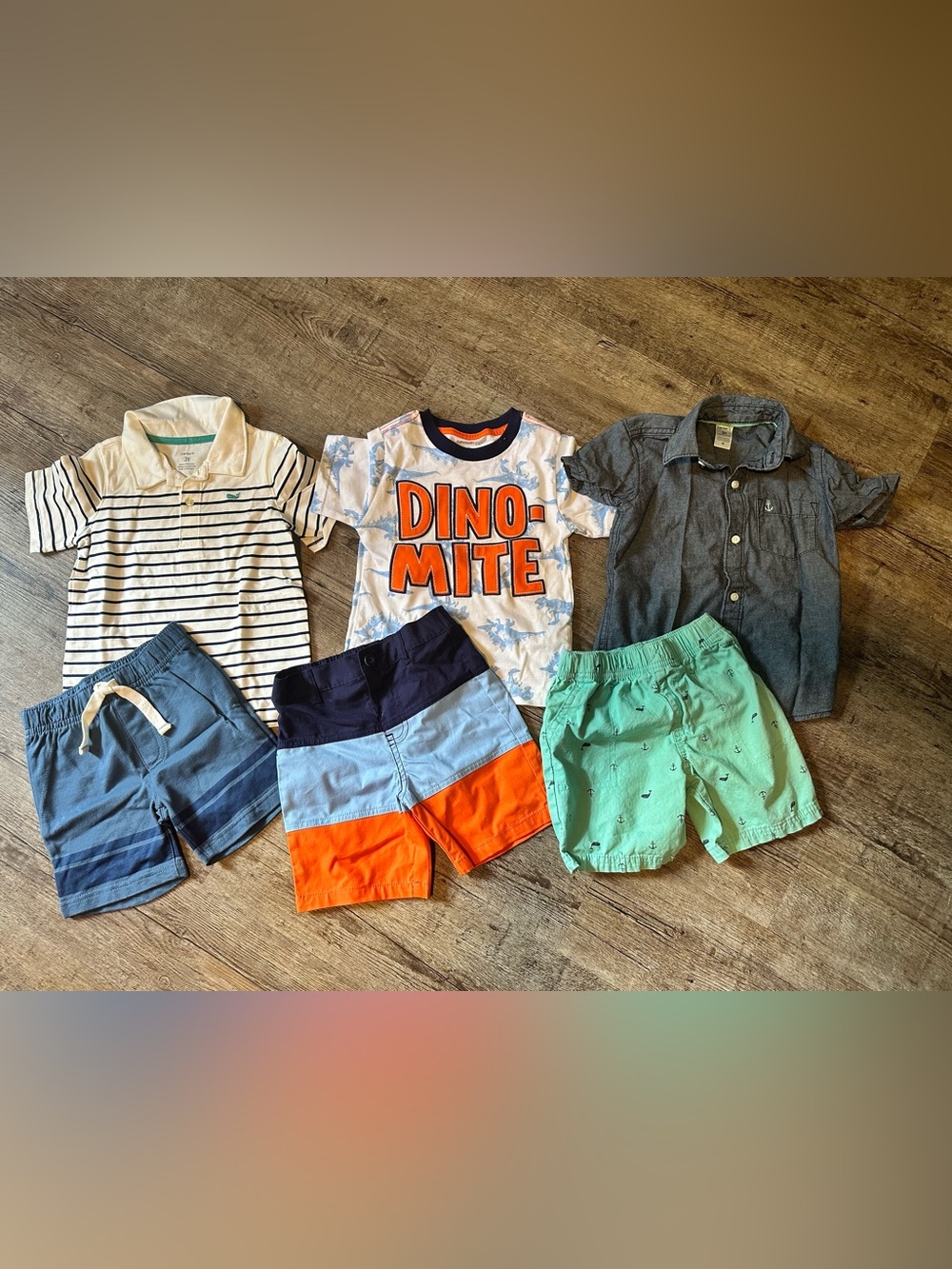 3T Toddler Boy Summer Outfit Lot (3 Sets) Carter’s / Healthtex